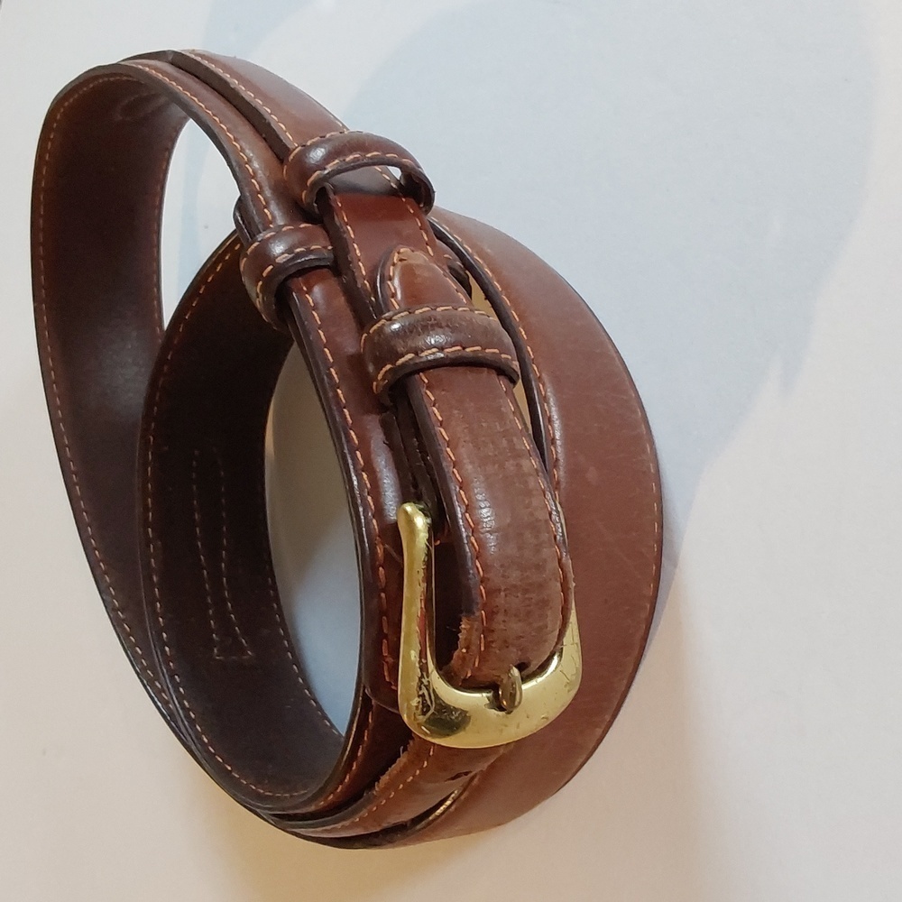 3 D Belt Co. |Mens Apache Ranger Western Belt Premium Leather Brass Sz.34